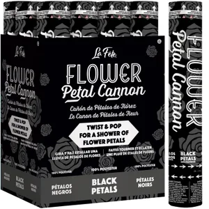 12" FLOWER PETAL CANNON BLACK
