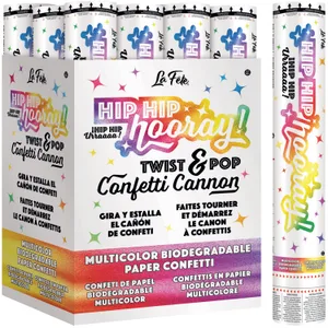 20" VALUE MULTICOLOR CONFETTI CANNON