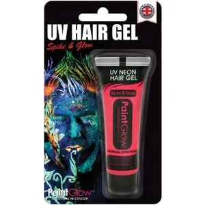 RED UV NEON HAIR GEL 13ML