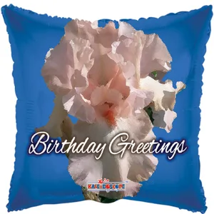 18" BIRTHDAY GREETINGS IRIS