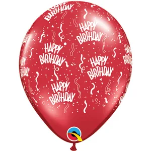 11" BIRTHDAY AROUND RUBY RED
