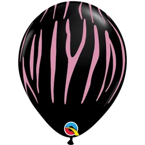 11" ZEBRA STRIPES AROUND BLACK/PINK INK