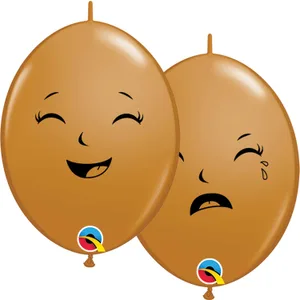 6" HAPPY SAD BABY FACE MOCHA BROWN QUICK LINK