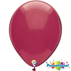12" CRYSTAL BURGUNDY FUNSATIONAL 50/BAG