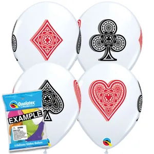 11" CARD SUITS CONSUMER PACK