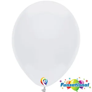 7" WHITE FUNSATIONAL 50/BAG