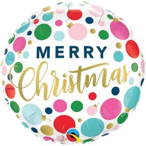18" CHRISTMAS DOTS & ORNAMENTS 