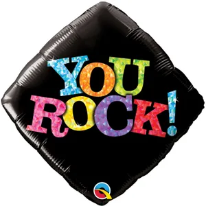 18" YOU ROCK! BLACK DIAMOND