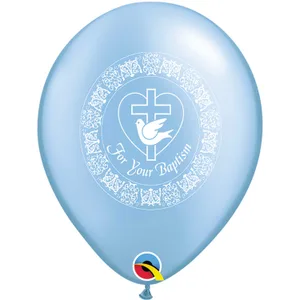 11" BAPTISM DOVE AZURE