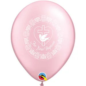 11" BAPTISM DOVE PINK