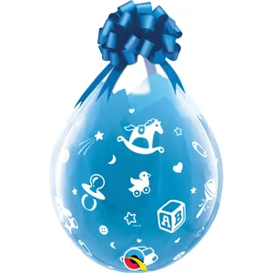 18" DIAMOND CLEAR BABY'S NURSERY STUFFING BALLOON