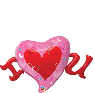 46" I HEART U FLAT