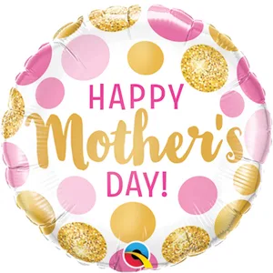 MOTHER'S DAY PINK & GOLD DOTS MINI 