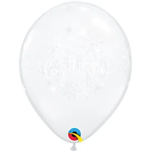 11" CONGRATULATIONS ELEGANT DIAMOND CLEAR 