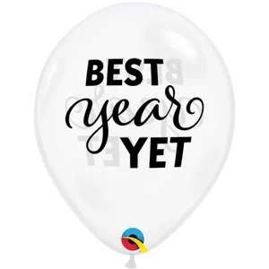 11" SIMPLY BEST YEAR YET CLEAR W/BLACK