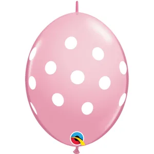 12" BIG POLKA DOTS PINK QUICK LINK