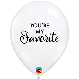 11" SIMPLY YOU'RE MY FAVORITE CLEAR W/BLACK