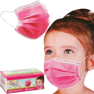 CHILD DISPOSABLE EARLOOP FACE MASK PINK