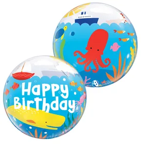 22" Birthday Maritime Fun Bubble Balloon