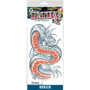SNAKE BIKER TATTOO