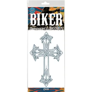 BIKER CROSS TATTOO