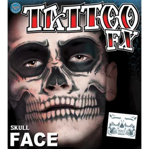 SKULL FACE COSTUME FACE KIT