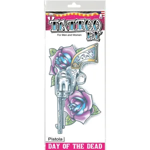 PISTOLA DAY OF THE DEAD TATTOO