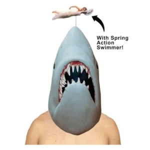 JAWS WITH SWIMMER FULL HEAD MASK DELUXE
