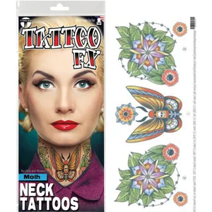 MOTH NECK TATTOO FX
