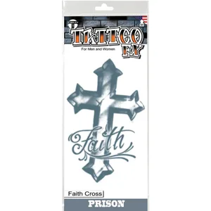 FAITH CROSS PRISON TATTOO