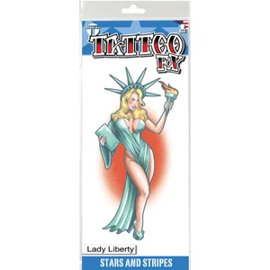LADY LIBERTY STARS & STRIPES TATTOO