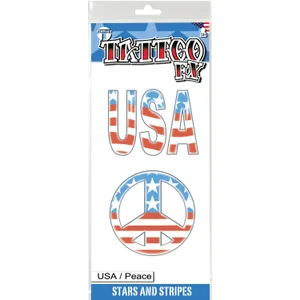 USA/PEACE STARS & STRIPES TATTOO