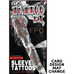 RED DRAGON SLEEVE TATTOO FX