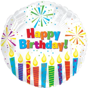 17" HAPPY BIRTHDAY SPARKLING CANDLES