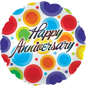 17" ANNIVERSARY DANCING DOTS