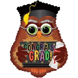 22" GRAD OWL W/LAPTOP