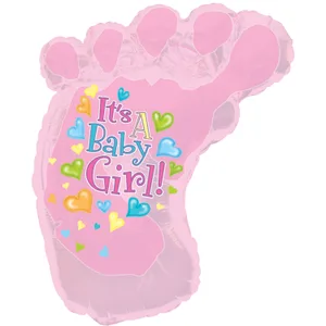 34" BABY GIRL FOOTSIE SHAPE