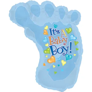 34" BABY BOY FOOTSIE SHAPE