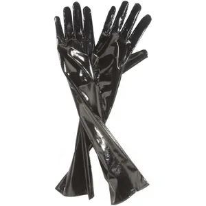 20" BLACK LEATHERETTE GLOVES