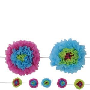 8' TISSUE FLOWER GARLAND