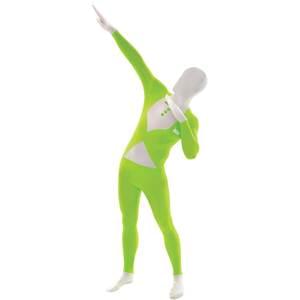 GREEN FLURO TUX ADULT MORPHSUIT XX-LARGE