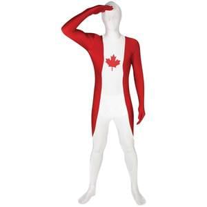 CANADA FLAG ADULT MORPHSUIT XX-LARGE