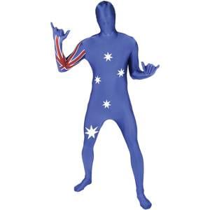 AUSTRALIA FLAG ADULT MORPHSUIT XX-LARGE