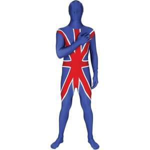 UNION JACK ADULT MORPHSUIT XX-LARGE