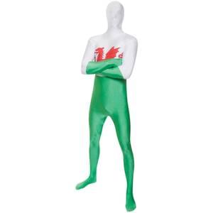 WALES FLAG ADULT MORPHSUIT X-LARGE