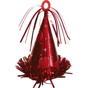 RED PARTY HAT WEIGHT 6 OZ.