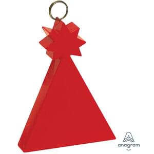 RED PARTY HAT PLASTIC WEIGHT