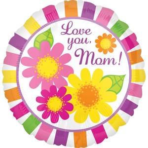 18" LOVE YOU MOM STRIPES VLP HX