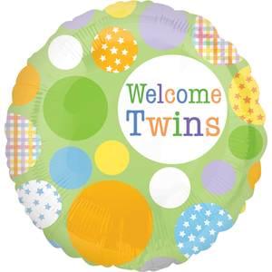 18" WELCOME TWINS PATTERN DOTS VLP HX