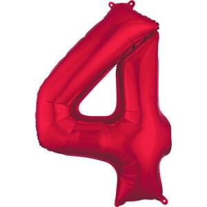 34" NUMBER 4 RED